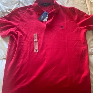 U.S. Polo Assn Size L Red Polo